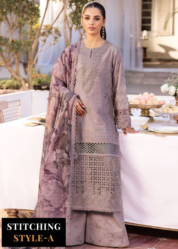 Nani Ka Ghar by Iznik Embroidered Lawn Suits Unstitched 3 Piece IZ24NG NKG-08 Khushboo - Luxury Eid Collection