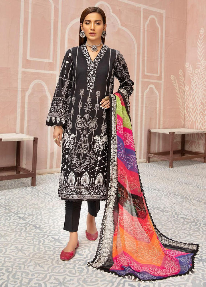 Naqsh By Riaz Arts Embroidered Lawn Suits Unstitched 3 Piece RA21-N5 01 - Summer Collection