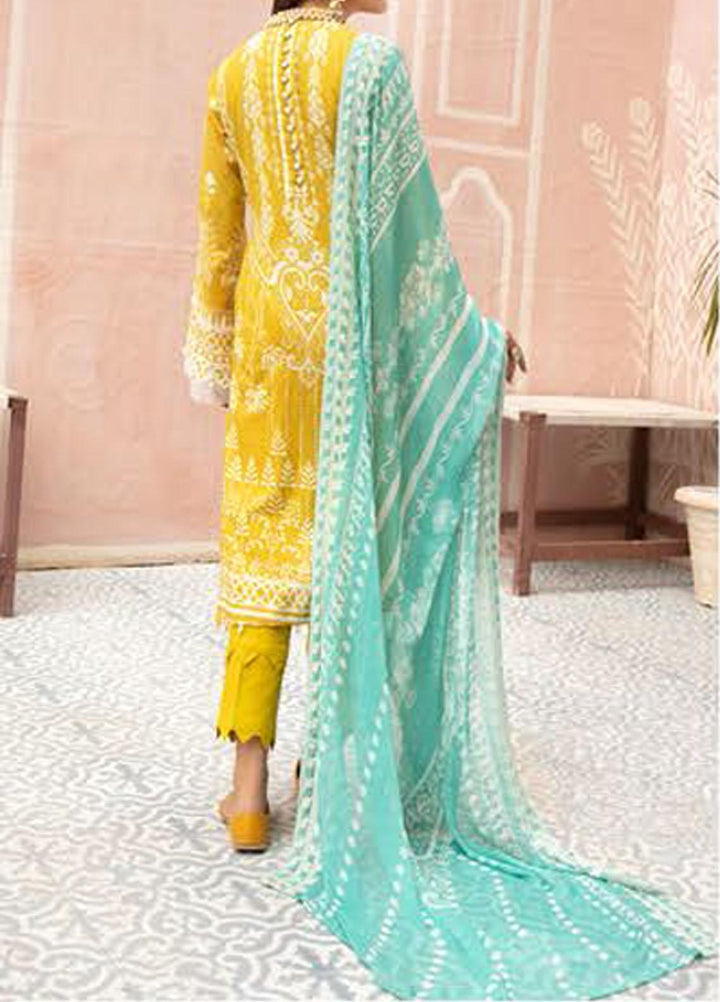 Naqsh By Riaz Arts Embroidered Lawn Suits Unstitched 3 Piece RA21-N5 02 - Summer Collection