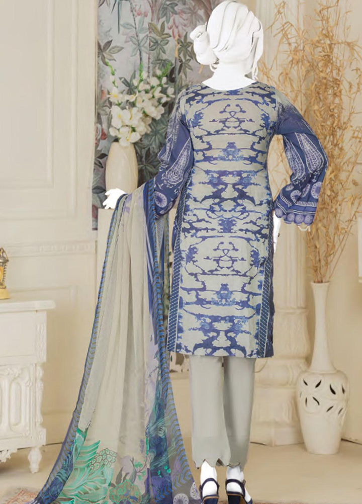 Naurang by Humdum Embroidered Lawn Suits Unstitched 3 Piece HD22NL D4 - Summer Collection