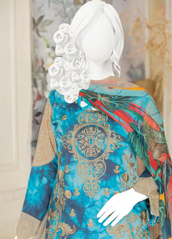 Naurang by Humdum Embroidered Lawn Suits Unstitched 3 Piece HD22NL D8 - Summer Collection