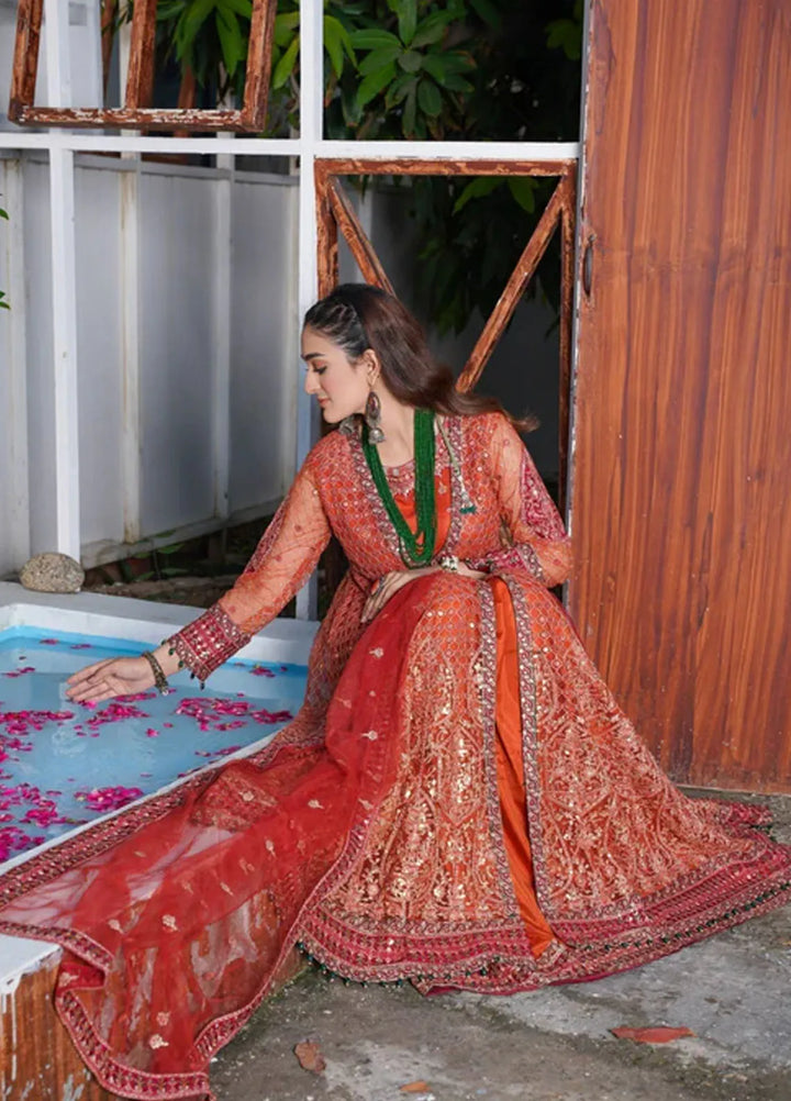 Naya Mausam by Gulnoor Pret Embroidered Bereze Net 3 Piece Suit Mantra