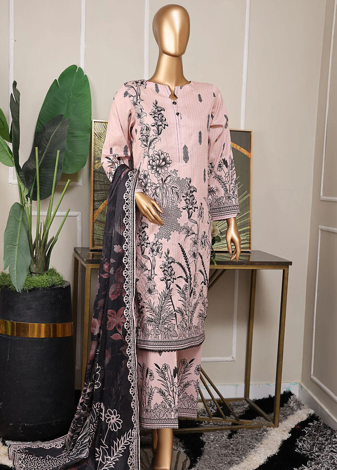 Nayab by HZ Textiles Digital Printed Lawn Suits Unstitched 3 Piece HZ25DP NPD-01 - Summer Collection