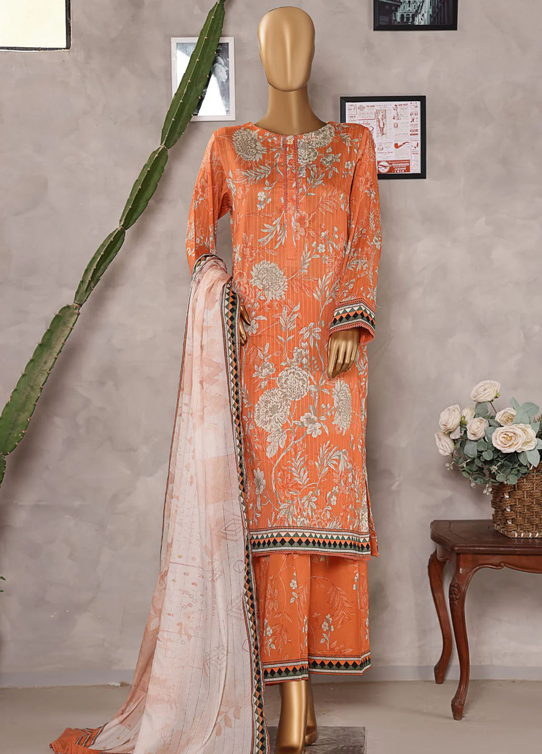 Nayab by HZ Textiles Digital Printed Lawn Suits Unstitched 3 Piece HZ25DP NPD-09 - Summer Collection
