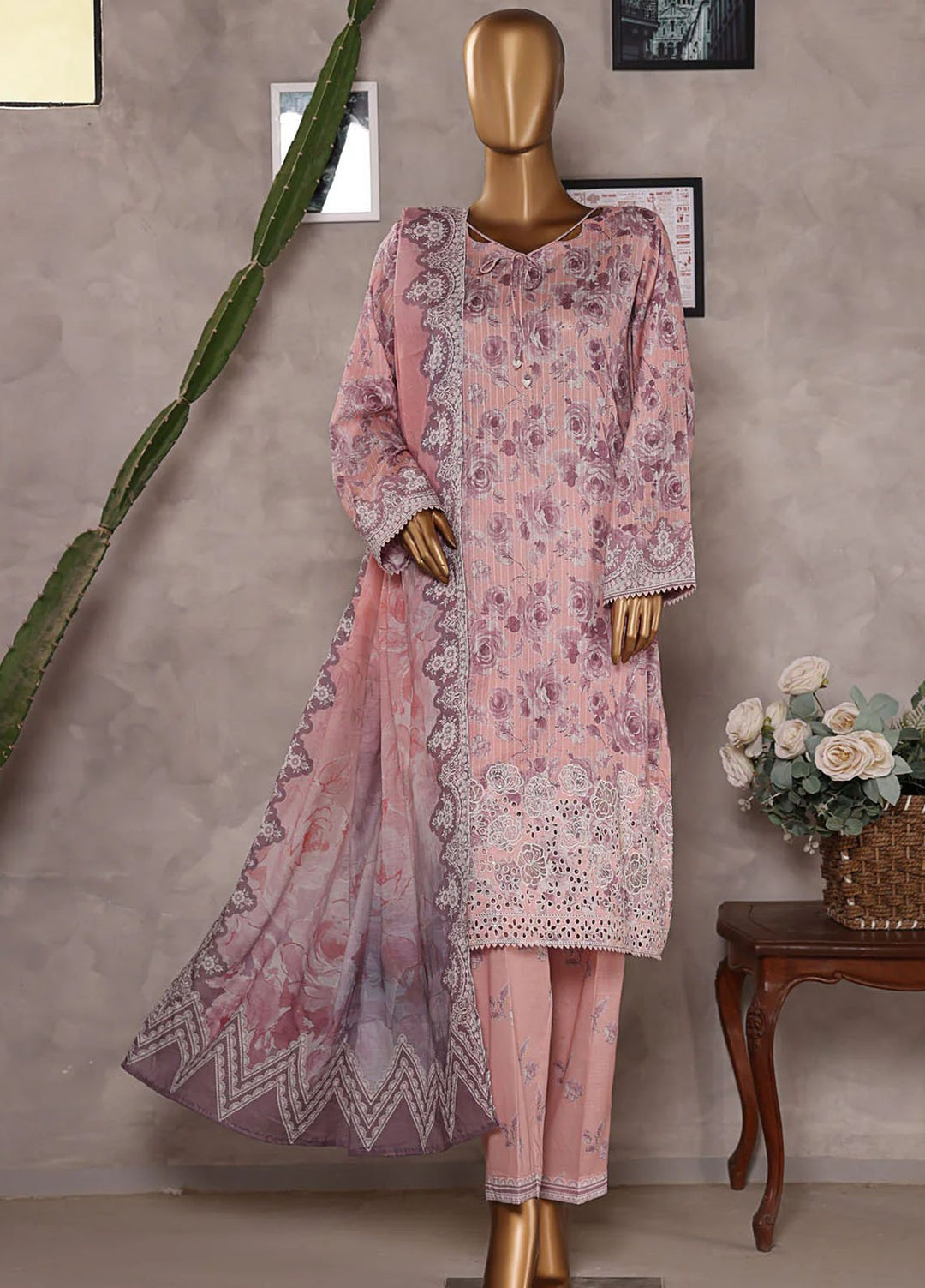 Nayab by HZ Textiles Embroidered Lawn Suits Unstitched 3 Piece HZ25PE NPE-03 - Summer Collection