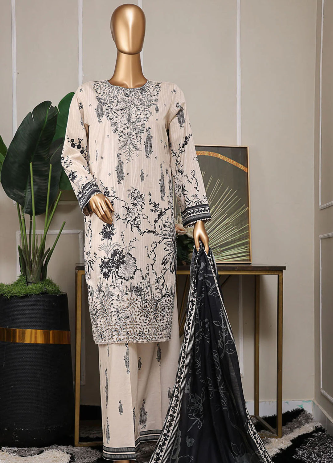 Nayab by HZ Textiles Embroidered Lawn Suits Unstitched 3 Piece HZ25PE NPE-04 - Summer Collection