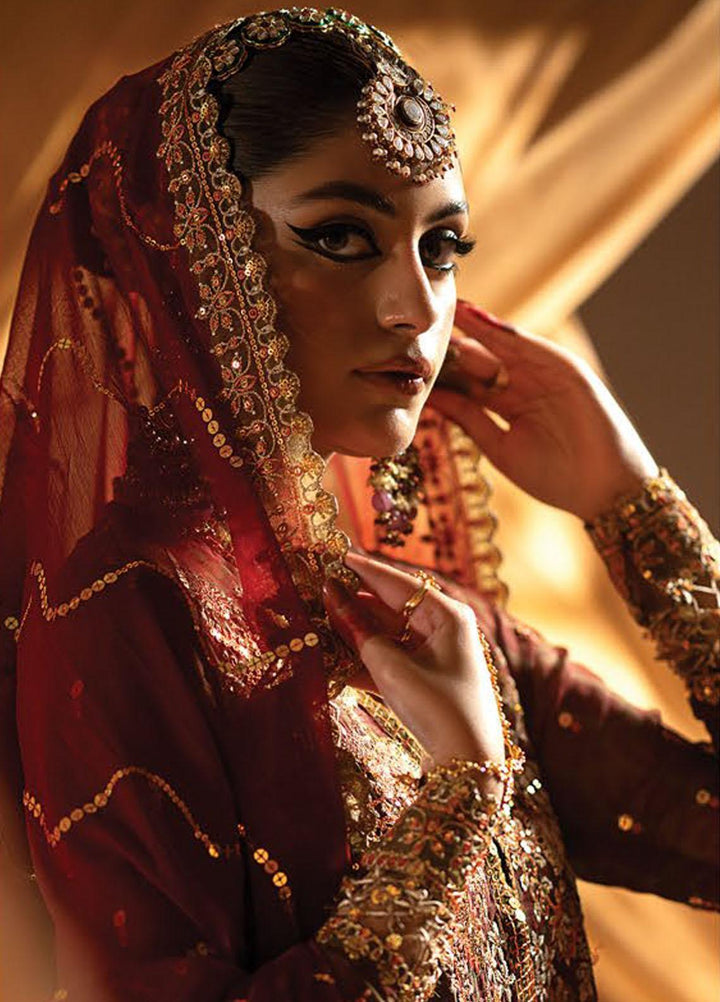 Nayab By Myeesha Embroidered Chiffon Suits Unstitched 4 Piece MYA23N MF23-01 Yaqoot - Festive Collection