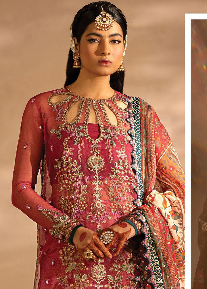 Nayab By Myeesha Embroidered Net Suits Unstitched 4 Piece MYA23N MF23-08 Termeeri - Festive Collection