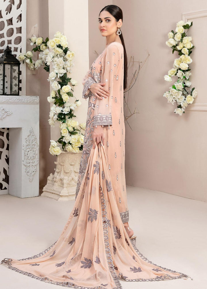 Nayara By Tawakkal Fabrics Embroidered Chiffon Suits Unstitched 3 Piece TWF23N D-8686 - Formal Collection