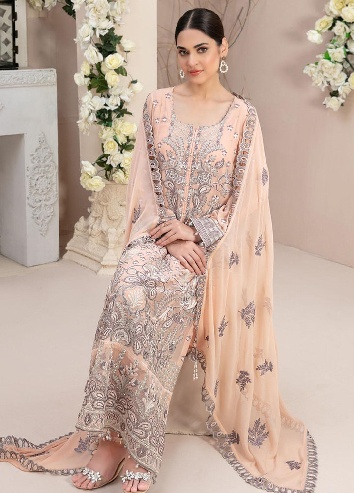 Nayara By Tawakkal Fabrics Embroidered Chiffon Suits Unstitched 3 Piece TWF23N D-8686 - Formal Collection