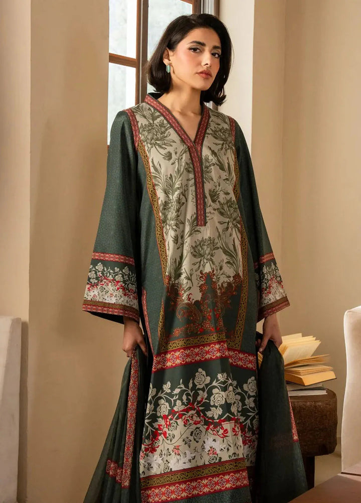 Nazm by Maryum N Maria Printed Silk Suits Unstitched 3 Piece MNM25N MS50459-Stella - Fall Collection