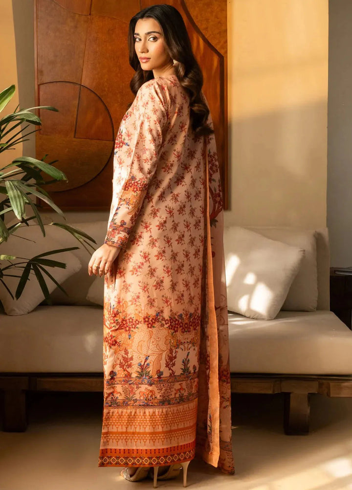 Nazm by Maryum N Maria Printed Silk Suits Unstitched 3 Piece MNM25N MS50461-Cara - Fall Collection