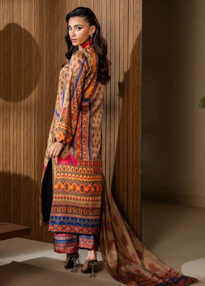 Nazm by Maryum N Maria Printed Silk Suits Unstitched 3 Piece MNM25N MS50467-Serena - Fall Collection