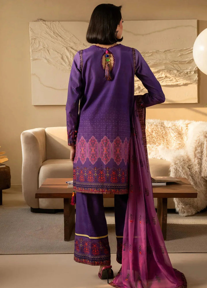 Nazm by Maryum N Maria Printed Silk Suits Unstitched 3 Piece MNM25N MS50470-Willow - Fall Collection