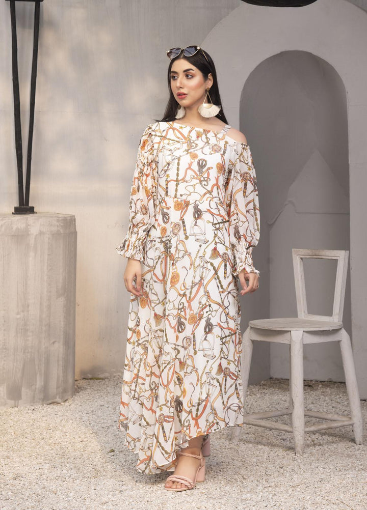 Nazmina Pret  Chiffon Frocks NZ23FM FR-544 Classic Chains