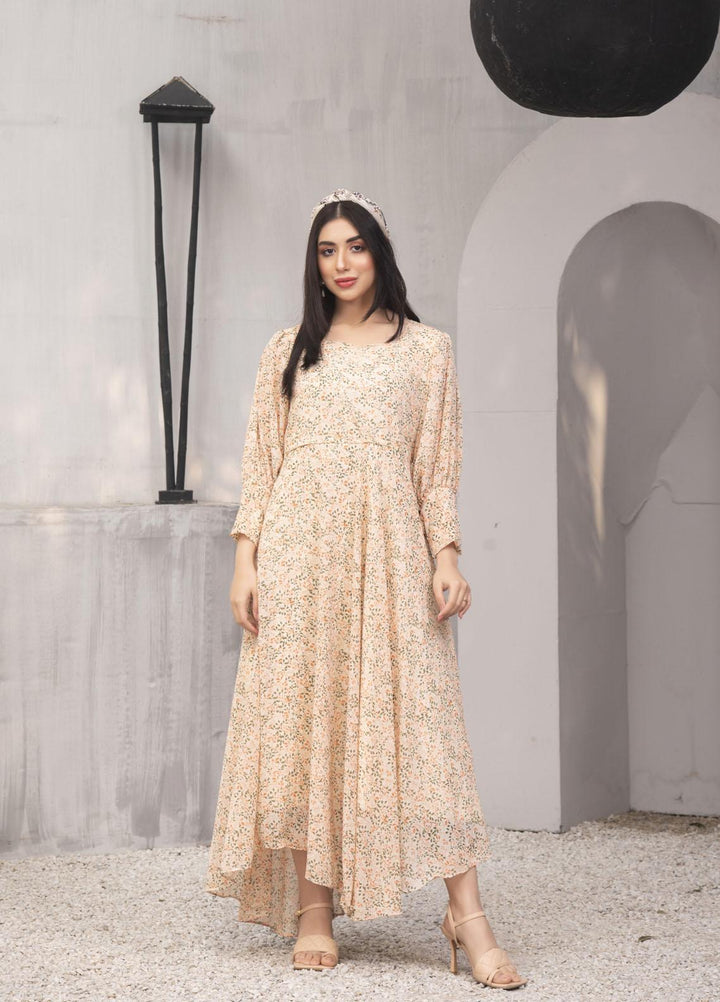 Nazmina Pret  Chiffon Frocks NZ23FM FR-538 Marigold Florals