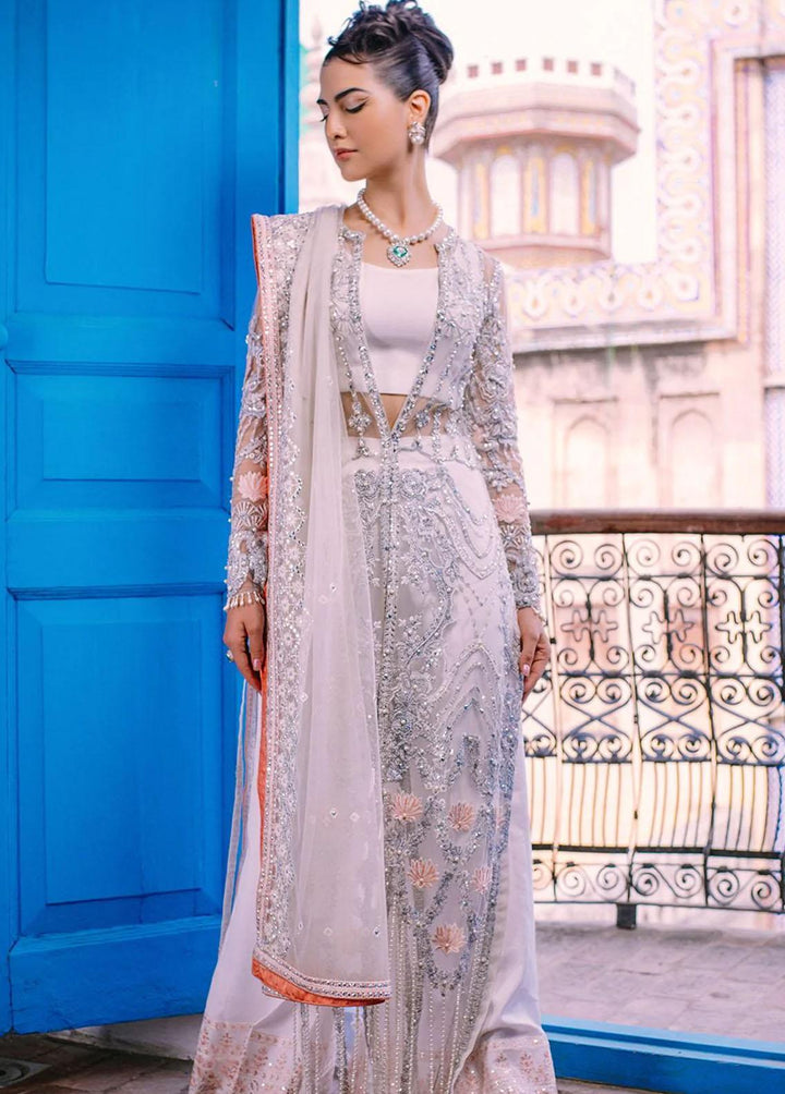 Nazni By Saira Rizwan Embroidered Net Suits Unstitched 3 Piece SR22N SR-01 MALIA - Luxury Collection