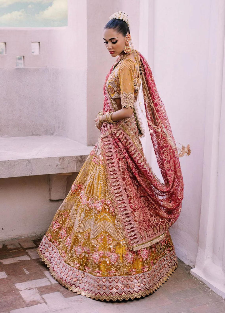 Nazni By Saira Rizwan Embroidered Net Suits Unstitched 3 Piece SR22N SR-02 ZARI - Luxury Collection