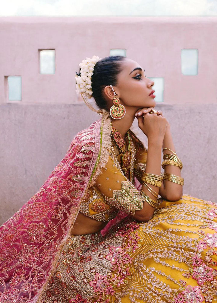 Nazni By Saira Rizwan Embroidered Net Suits Unstitched 3 Piece SR22N SR-02 ZARI - Luxury Collection