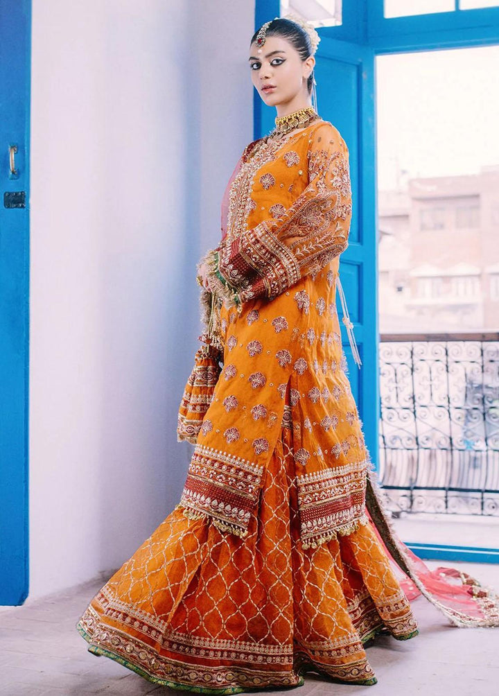 Nazni By Saira Rizwan Embroidered Organza Suits Unstitched 3 Piece SR22N SR-03 SAHAR - Luxury Collection