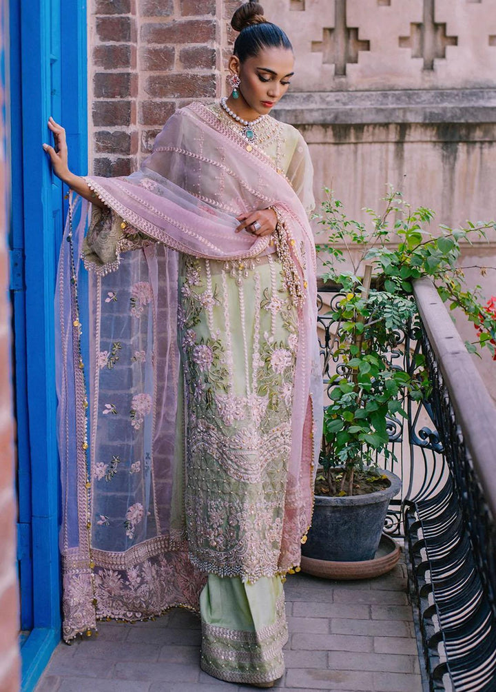 Nazni By Saira Rizwan Embroidered Organza Suits Unstitched 3 Piece SR22N SR-05 PARISHEY - Luxury Collection