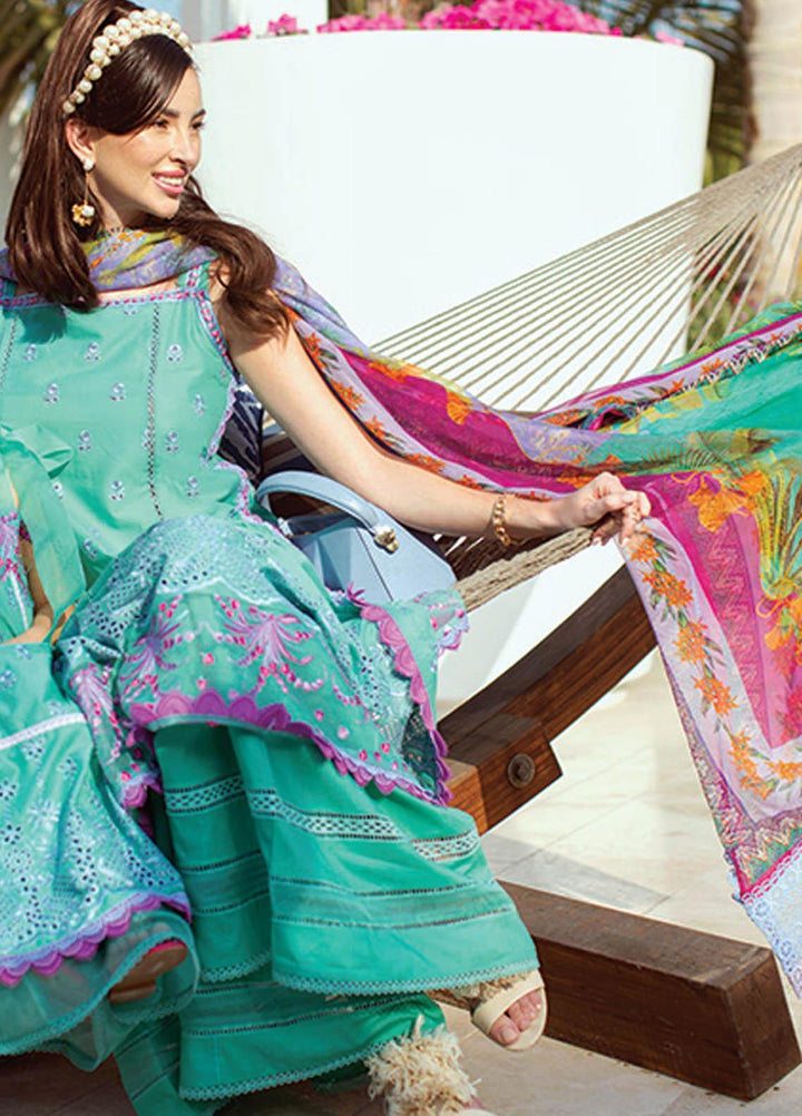 NERA by Farah Talib Embroidered Lawn Suits Unstitched 3 Piece FTA21N 07 Opal - Summer Collection