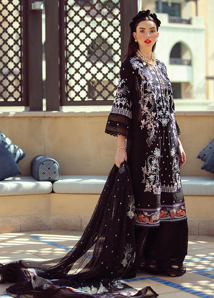 NERA by Farah Talib Embroidered Lawn Suits Unstitched 3 Piece FTA21N 15 Lita Noir - Summer Collection