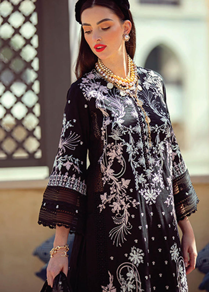 NERA by Farah Talib Embroidered Lawn Suits Unstitched 3 Piece FTA21N 15 Lita Noir - Summer Collection
