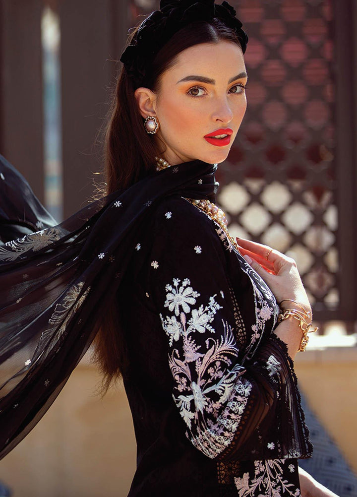 NERA by Farah Talib Embroidered Lawn Suits Unstitched 3 Piece FTA21N 15 Lita Noir - Summer Collection