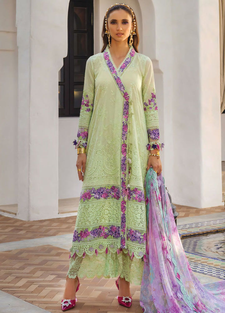 Neroli By Annus Abrar Embroidered Lawn Suit Unstitched 3 Piece ABR24NL AA-NLL24-03 - Luxury Summer Collection