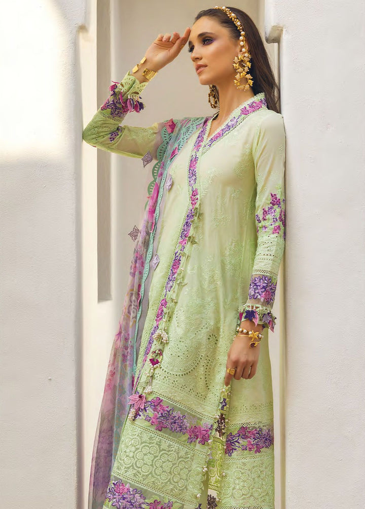Neroli By Annus Abrar Embroidered Lawn Suit Unstitched 3 Piece ABR24NL AA-NLL24-03 - Luxury Summer Collection