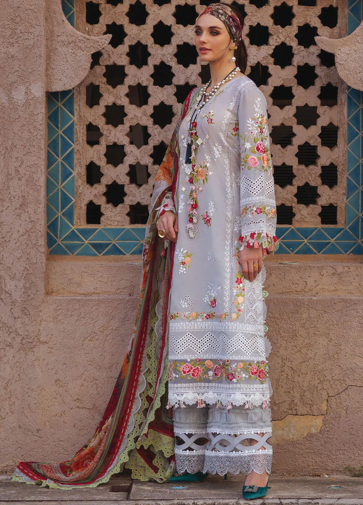 Neroli By Annus Abrar Embroidered Lawn Suit Unstitched 3 Piece ABR24NL AA-NLL24-09 - Luxury Summer Collection
