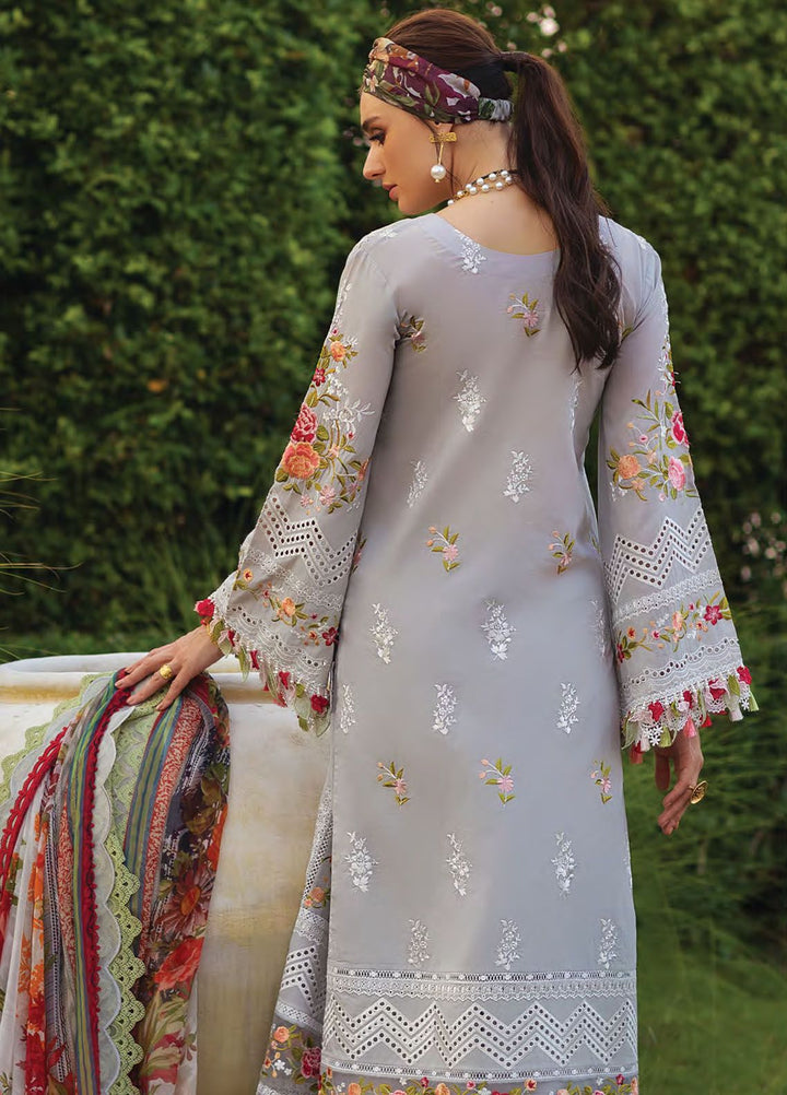 Neroli By Annus Abrar Embroidered Lawn Suit Unstitched 3 Piece ABR24NL AA-NLL24-09 - Luxury Summer Collection