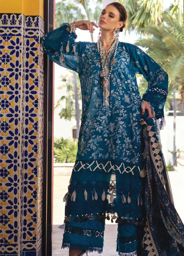 Neroli By Annus Abrar Embroidered Lawn Unstitched Suit 3 Piece ABR24NL AA-NLL24-05 - Luxury Summer Collection