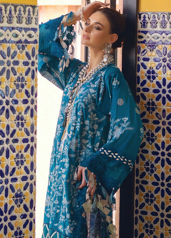 Neroli By Annus Abrar Embroidered Lawn Unstitched Suit 3 Piece ABR24NL AA-NLL24-05 - Luxury Summer Collection