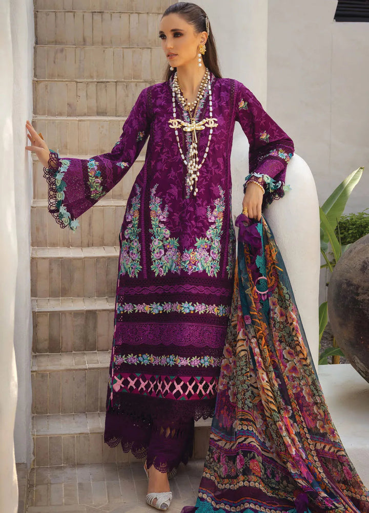 Neroli By Annus Abrar Embroidered Lawn Unstitched Suit 3 Piece ABR24NL AA-NLL24-07 - Luxury Summer Collection
