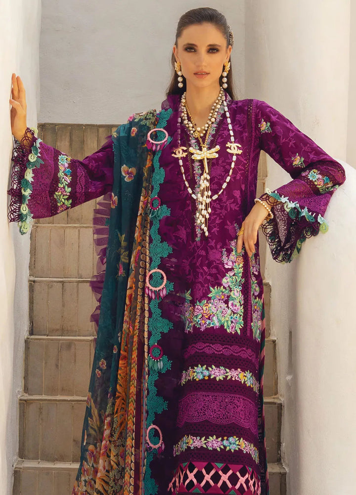 Neroli By Annus Abrar Embroidered Lawn Unstitched Suit 3 Piece ABR24NL AA-NLL24-07 - Luxury Summer Collection