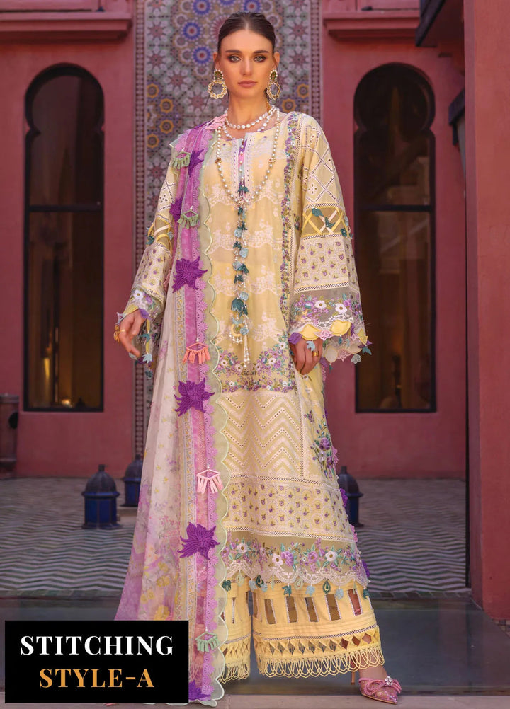 Neroli By Annus Abrar Embroidered Lawn Unstitched Suit 3 Piece ABR24NL AA-NLL24-10 - Luxury Summer Collection