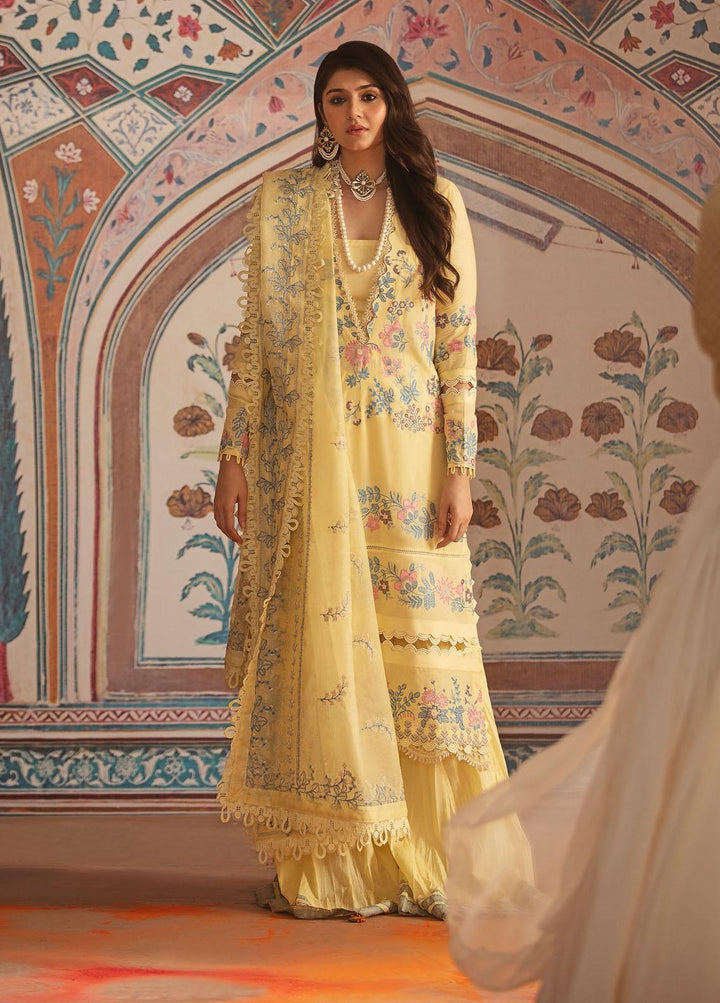 Nighat By Republic WomensWear Embroidered Lawn Suits Unstitched 3 Piece RW21N 04 - Spring / Summer Collection