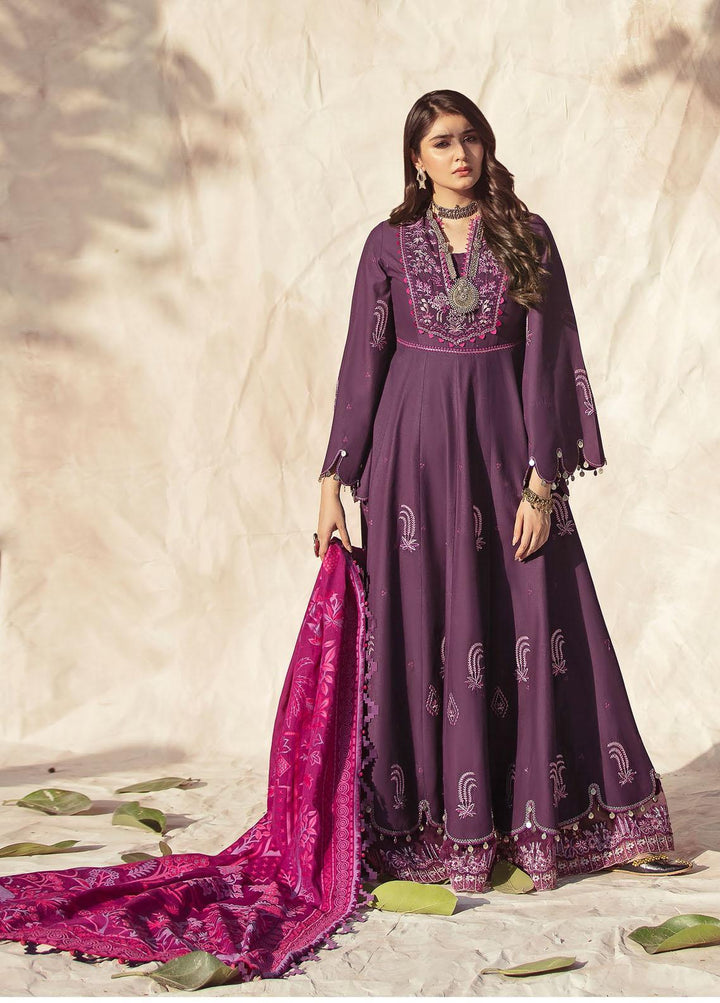 Nighat By Republic WomensWear Embroidered Lawn Suits Unstitched 3 Piece RW21N 05 - Spring / Summer Collection