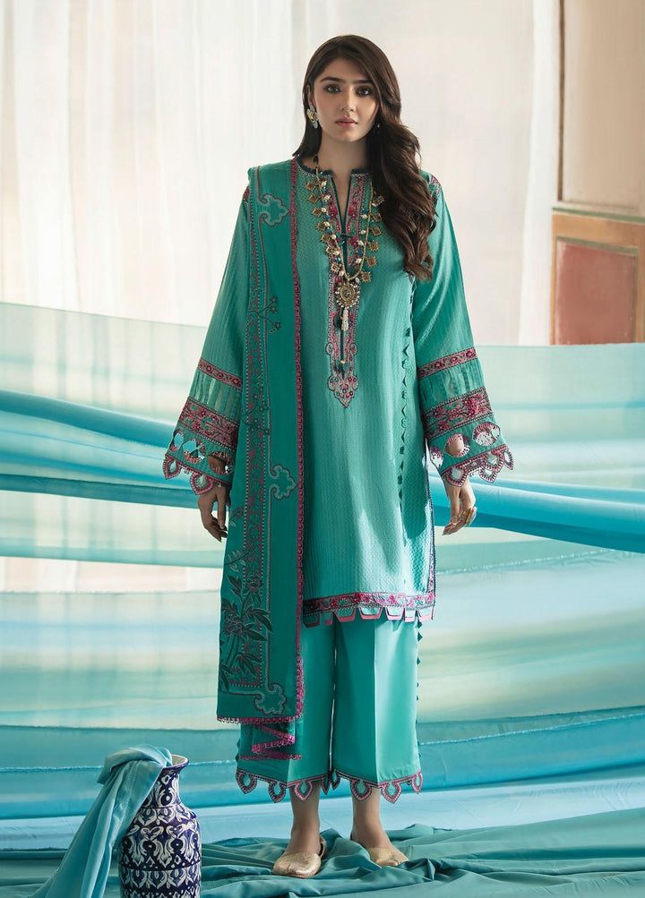 Nighat By Republic WomensWear Embroidered Lawn Suits Unstitched 3 Piece RW21N 07 - Spring / Summer Collection