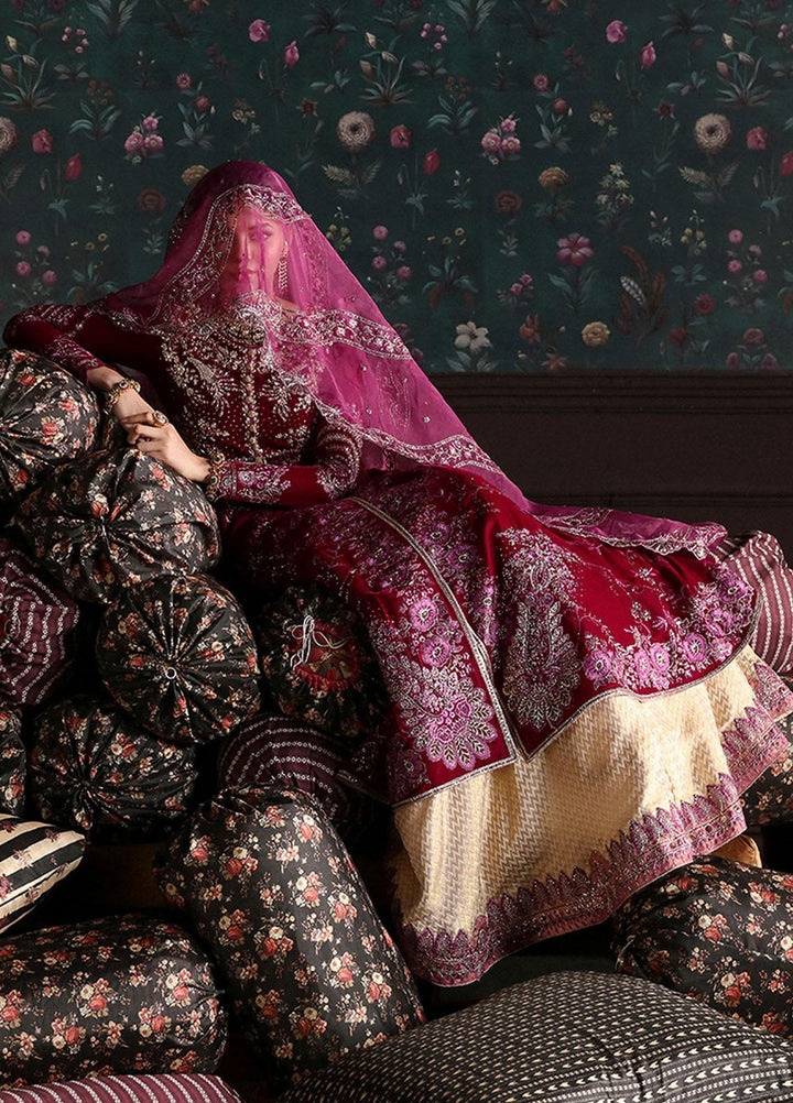 Niloufer By Mushq Embroidered Velvet Suits Unstitched 3 Piece MQ23N MV23-06 Roxana - Luxury Collection
