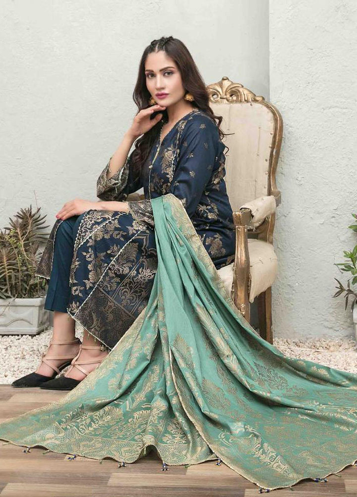Nilufar By Riaz Arts Banarsi Lawn Suits Unstitched 3 Piece RA22N RA-103 - Summer Collection