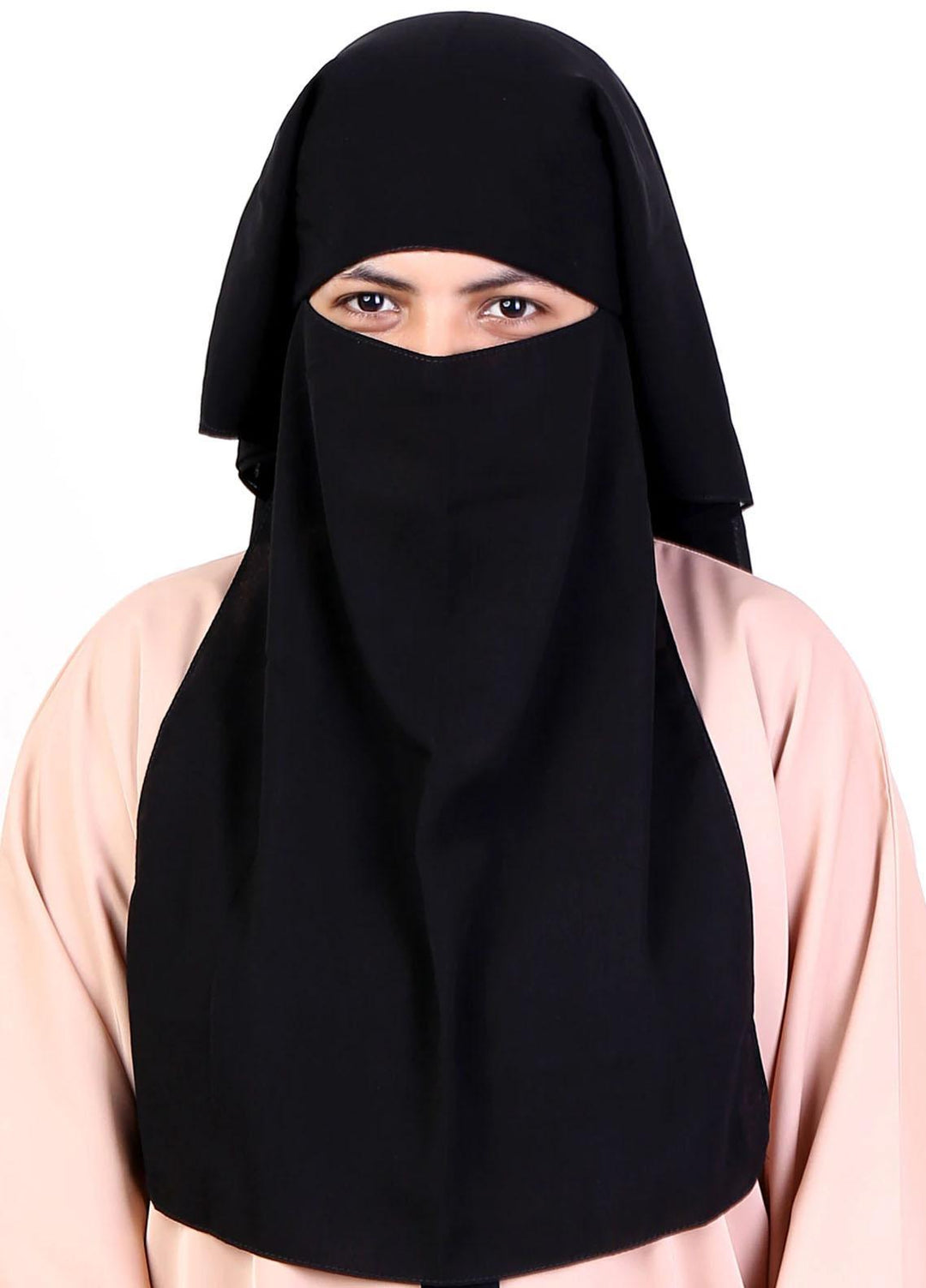 Abaya pk Chiffon Niqab ABA22NQ TWO LAYERED PLUS - Essential Niqabs