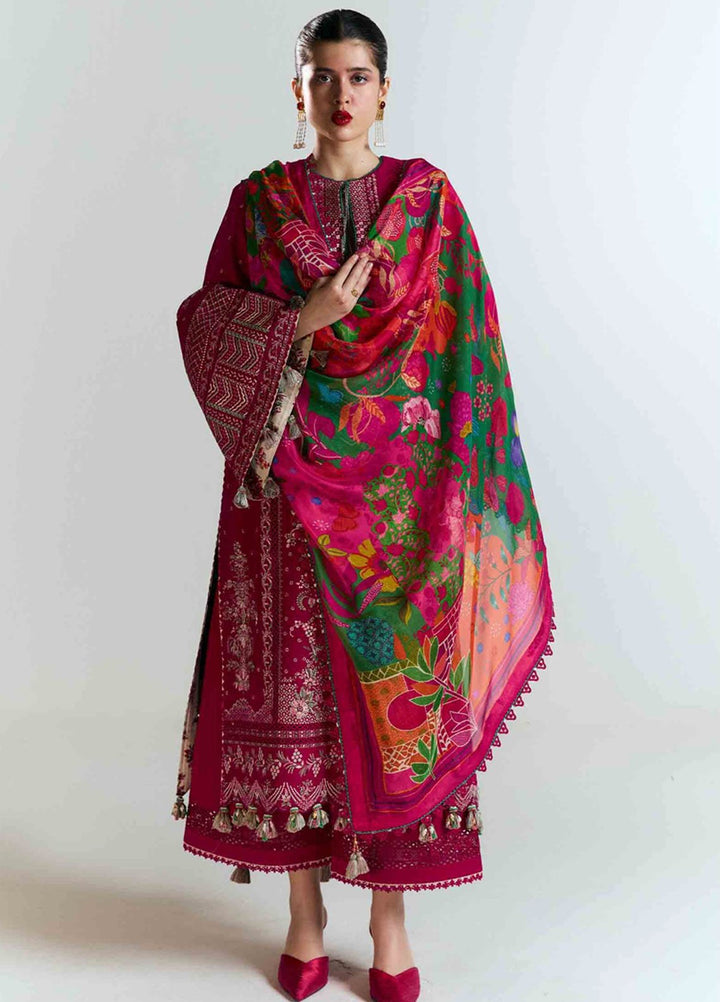 Nirmal by Hussain Rehar Embroidered Lawn Suits Unstitched 3 Piece HRR25NL Saaha - Summer Collection