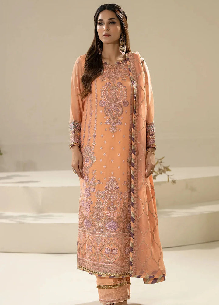 Nisha by Imrozia Premium Pret Embroidered Chiffon 3 Piece Suit M-83 Zimal