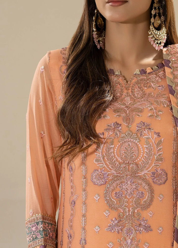 Nisha by Imrozia Premium Pret Embroidered Chiffon 3 Piece Suit M-83 Zimal