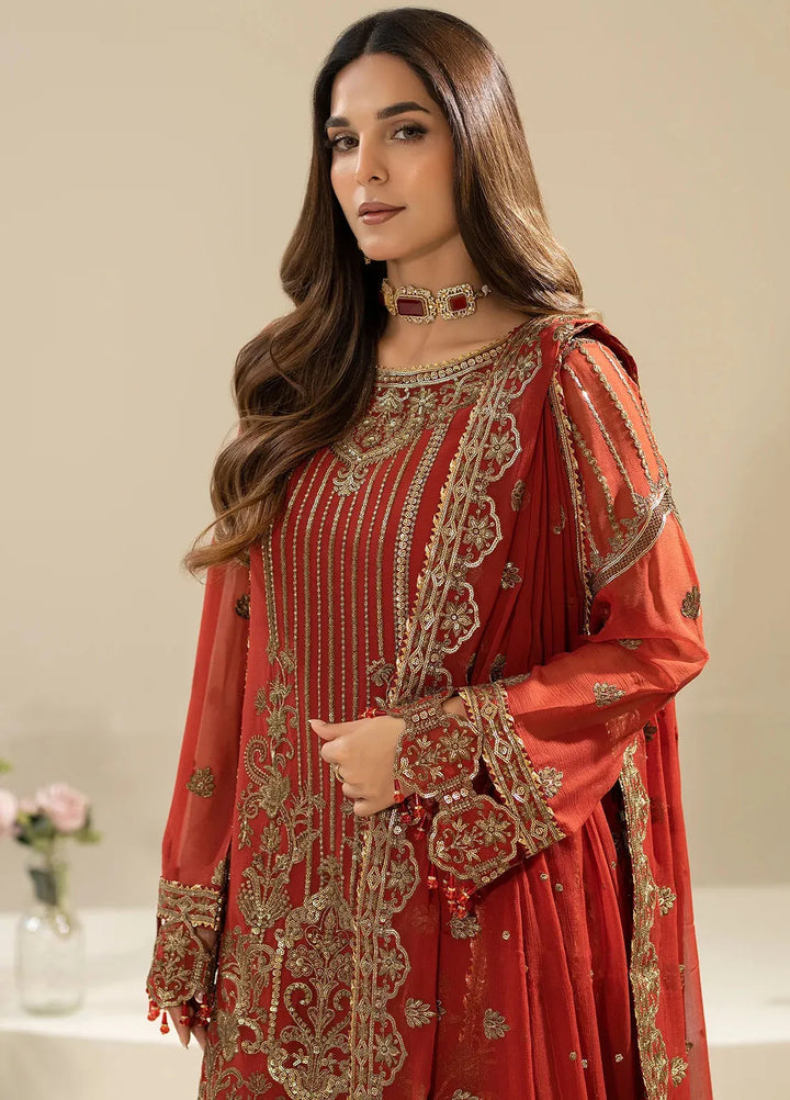 Nisha by Imrozia Premium Pret Embroidered Chiffon 3 Piece Suit M-90 Areesha