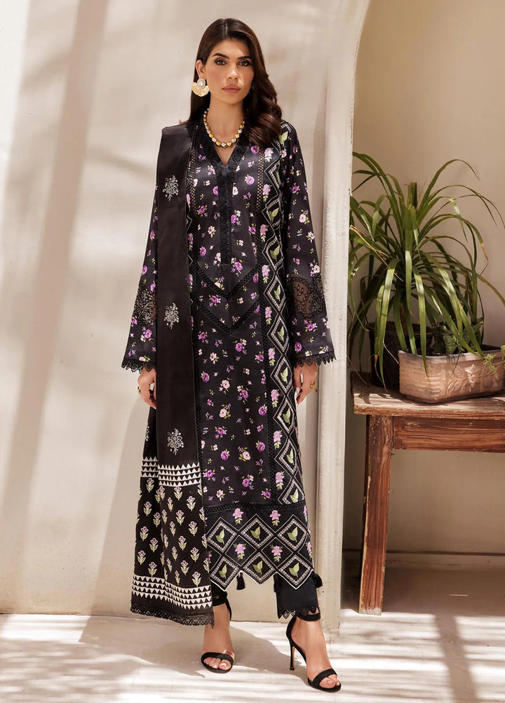 Nissa by RajBari Embroidered Lawn Suit Unstitched 3 Piece RB25N D-01 - Summer Collection