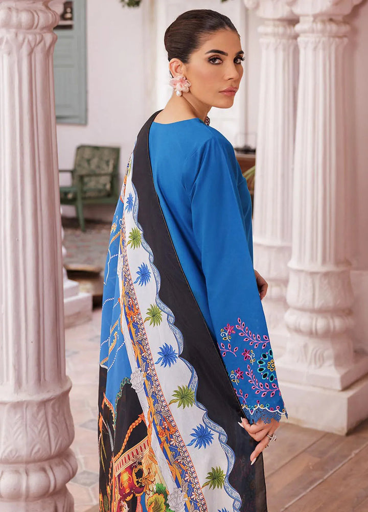 Nissa by RajBari Embroidered Lawn Suit Unstitched 3 Piece RB25N D-04 - Summer Collection